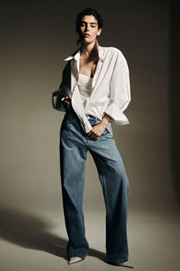 Wide Regular Waist Jeans - H&m фото 7