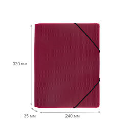 Expert Complete PRISMA Папка на резинке A4 600 мкм 35 мм эффект 3D 5 шт. рубиновый EC210400026