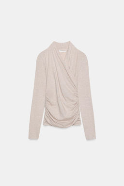 T-SHIRT WITH SIDE DRAPING