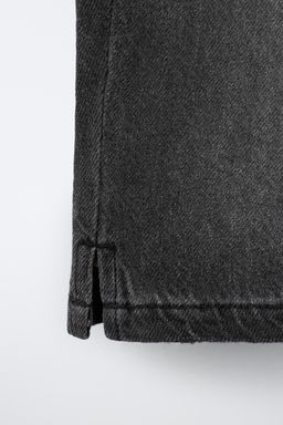 BERMUDA DENIM LOOSE / Negro - Zara фото 4