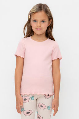 Crockid _ КР 301989/розовый жемчуг к549 фуфайка (футболка) для дев  фото 4