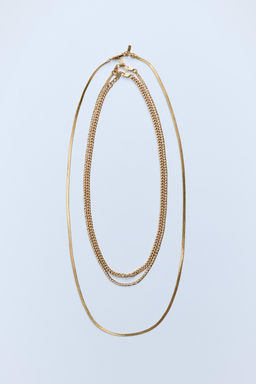 3-PACK CHAIN MESH NECKLACES