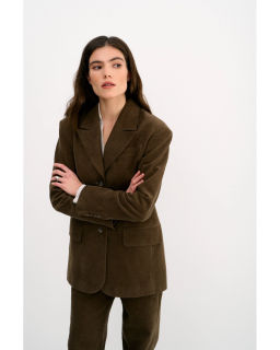 Жакет THE VERY 2421 оливково-коричневый  фото 17