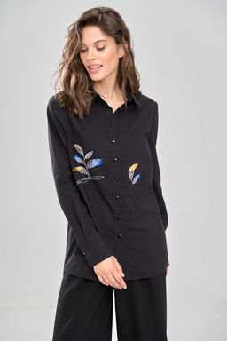 Блузка  1165/1 черный - Rinka фото 10