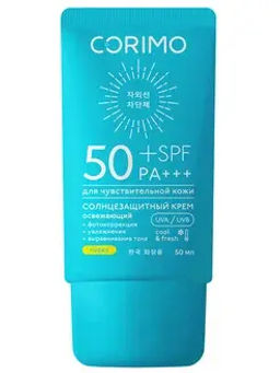 Corimo Солнцезащитный Крем для лица и тела Охлаждающий с алоэ Водостойкий SPF 50+ 50мл (Ю.Корея)