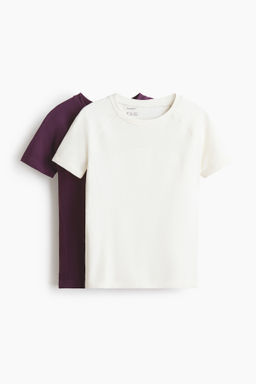 2-pack Seamless Sports tops with DryMove - H&m фото 3