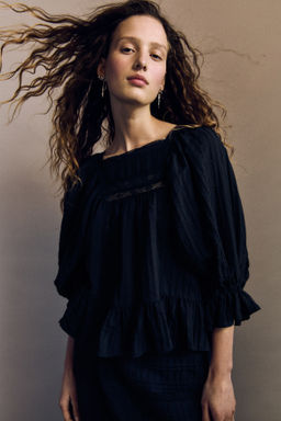 Blusa con mangas abullonadas - H&m фото 3