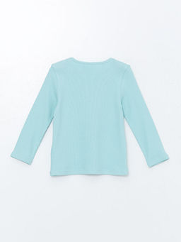 Bisiklet Yaka K?z ?ocuk Ti??rt - Waikiki фото 2