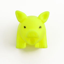 Игрушка пищащая Маленький поросёнок для собак, 9 см, жёлтая - Пижон фото 4