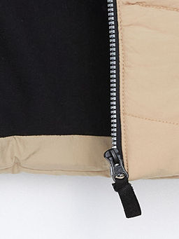 Kap??onlu Bask?l? Erkek ?ocuk ?i?me Yelek