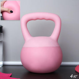 Гиря мягкая Woohooo Soft Power/ 4 кг/ розовый / уп1