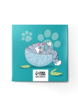 Цена за 2 шт. Подарочный набор Котов много не бывает, блокнот-раскраска и восковые мелки