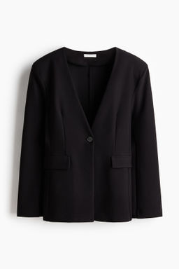 Blazer de punto sin cuello - H&m фото 2