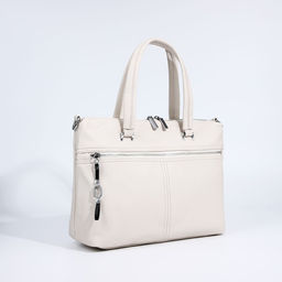 Сумка-тоут на молнии, 2 наружных кармана, цвет бежевый - Simaland фото 3