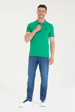 Мужская зеленая базовая футболка - U.s. polo assn фото 11