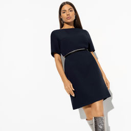 Платье тёмно-синее Сделай комплимент (new) - Charutti фото 4