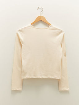 Bisiklet Yaka Minnie Mouse Bask?l? Uzun Kollu Pamuklu K?z ?ocuk Ti??rt - Waikiki фото 2