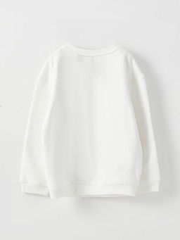 Bisiklet Yaka Mickey Mouse Bask?l? Y?lba?? Temal? Uzun Kollu K?z ?ocuk Sweatshirt - Waikiki фото 2