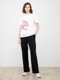 Футболка женская ZZ-WR020302-X5 fuchsia - Eleganzza фото 3