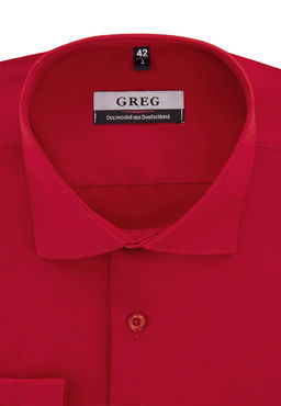 Сорочка мужская длинный рукав GREG 630/139/RED/Z
