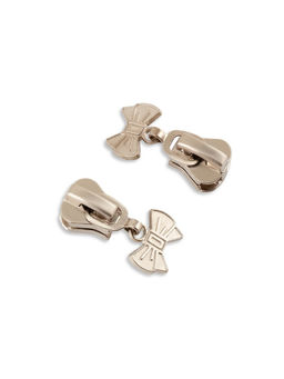 Бегунок для молнии «Трактор», №8, «Бант», 10 шт., цвет никель