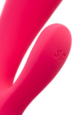 Нереалистичный вибратор Satisfyer Mono Flex, силикон, красный, 20,4 см.