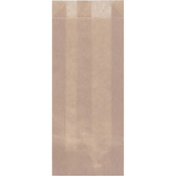Пакет бумажный 80x20х220, 70 гр/м2, крафт, коричневый, 500 шт/уп