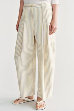 PANTAL?N BARREL RAYAS ZW COLLECTION / Crudo - Zara фото 2