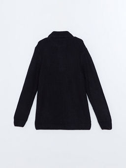 Dik Yaka Erkek ?ocuk Triko Kazak