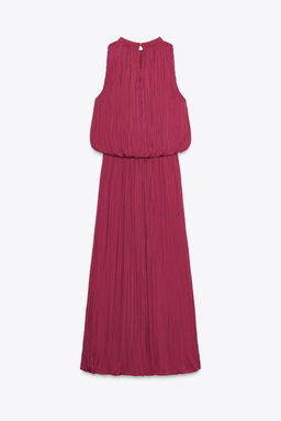 CREASED-EFFECT PLEATED MIDI DRESS - Zara фото 8
