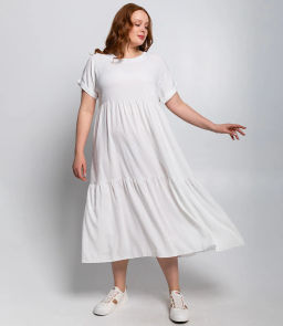 Платье #ОБШ1494, белый