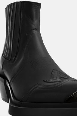 LEATHER COWBOY BOOTS - LIMITED EDITION - Zara фото 5