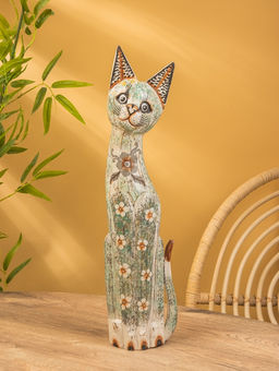 Сувенир «Кошка», 60×14×6 см, дерево, МИКС