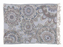 Палантин с вышивкой (шерсть вареная) в ассортименте № Тк906/48 - Ганг фото 2