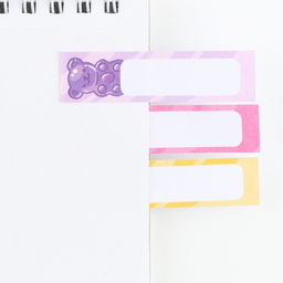 Цена за 3 шт. Подарочный набор, мини ручка и стикеры-закладки 20 л «Аниме»