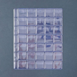 Набор листов для монет, формат "Оптима", 10 листов 200 х 250 мм, на 35 ячеек 35 х 35 мм