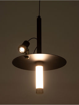 Светильник «Найт» 2×5 Вт LED 4000К черный/золото 24×24×38(+150)см