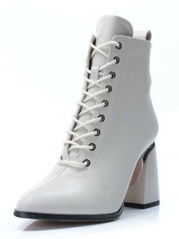 PCS125-2 BEIGE Ботинки демисезонные женские (натуральная кожа, байка) - Фабричный китай фото 6