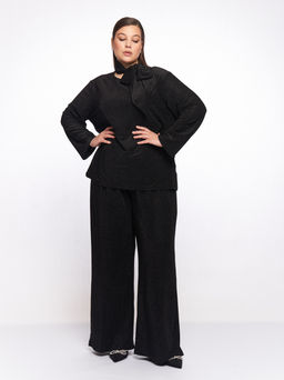 Костюм с люрексом KO02127BLK01