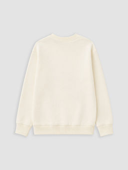 K?z ?ocuk Bask?l? Sweatshirt