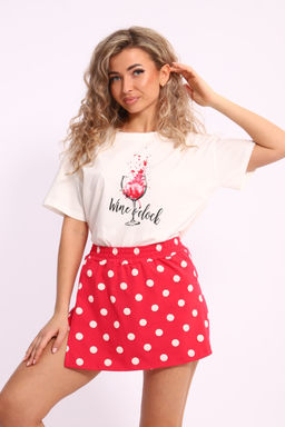 Костюм Натали 88116 футболка и шорты-юбка комбинированная фото 12