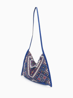 Сумка - шоппер женская на магните, 35×6×29 см, синяя