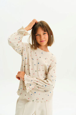 PELICAN, джемпер для девочек, Молочный