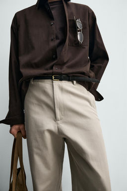 PANTAL?N RELAXED FIT ALGOD?N - LINO / Vis?n - Zara фото 5