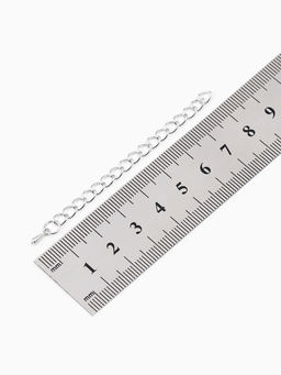 Набор для создания украшений "Минимум" колечки, кримпы, цепочки, цвет серебро