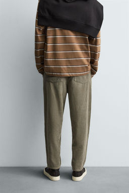 CARROT FIT CORDUROY TROUSERS - Zara фото 3