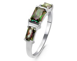 Кольцо из серебра мистик кварц, Андреа