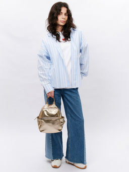 LACCOMA рюкзак Жизель-золотистый эко кожа хлопок