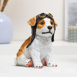 Фигурка полистоун «Щенок-авиатор», 14×10×16 см