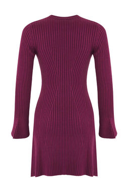 TRENDYOLMILLA Antrasit Mini Triko A-Line Formda Elbise TWOAW25EL00030 фото 35